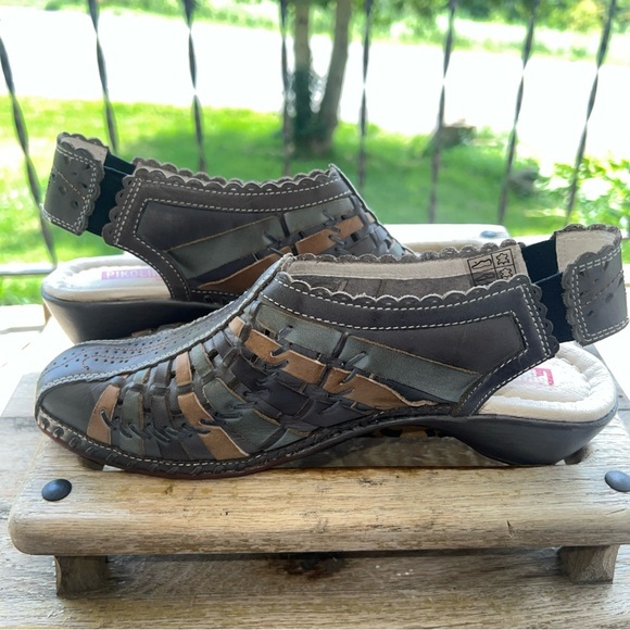 Pikolinos Romana Heels Womens Sz. US 9.5 EU 40 Woven Closed Toe Shoes. EUC - Picture 7 of 11